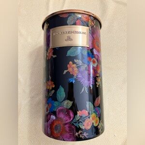 MacKenzie-Childs Floral Market Utensil Holder with Multicolor Blossoms